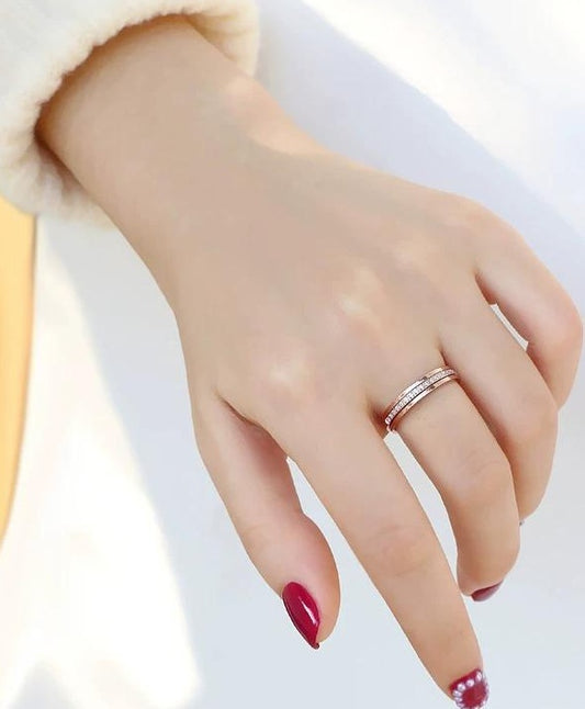 TITANIUM ROSE GOLD RING