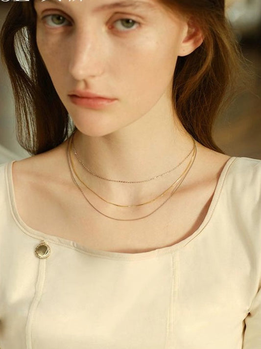 ELEGANCE 925 SILVER CHAIN NECKLACE