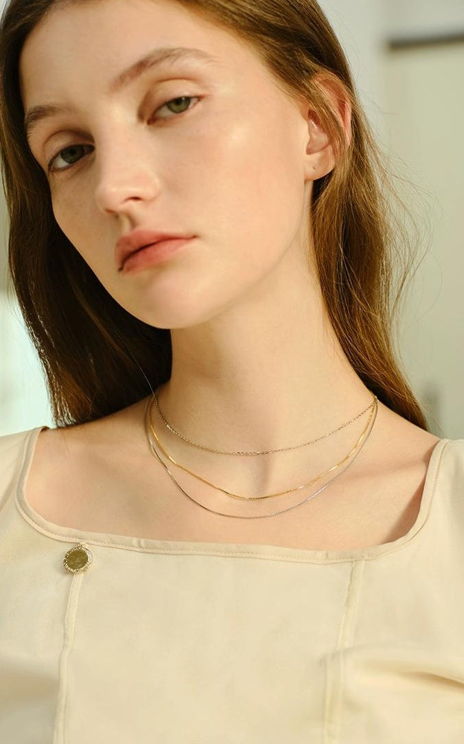 ELEGANCE 925 SILVER CHAIN NECKLACE