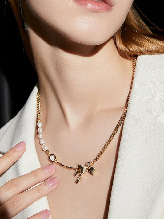 CHIC PEARL COLLAR NECKLACE