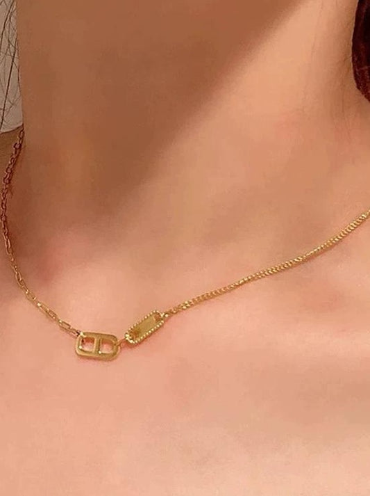 GOLD PENDANT LINK NECKLACE