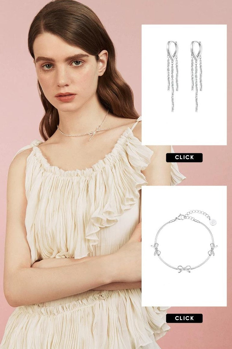 ELEGANT SILVER COLLARBONE NECKLACE