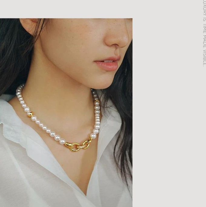 ELEGANT PEARL NECKLACE JEWELRY