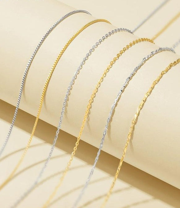 ELEGANCE 925 SILVER CHAIN NECKLACE