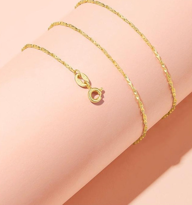 ELEGANCE 925 SILVER CHAIN NECKLACE