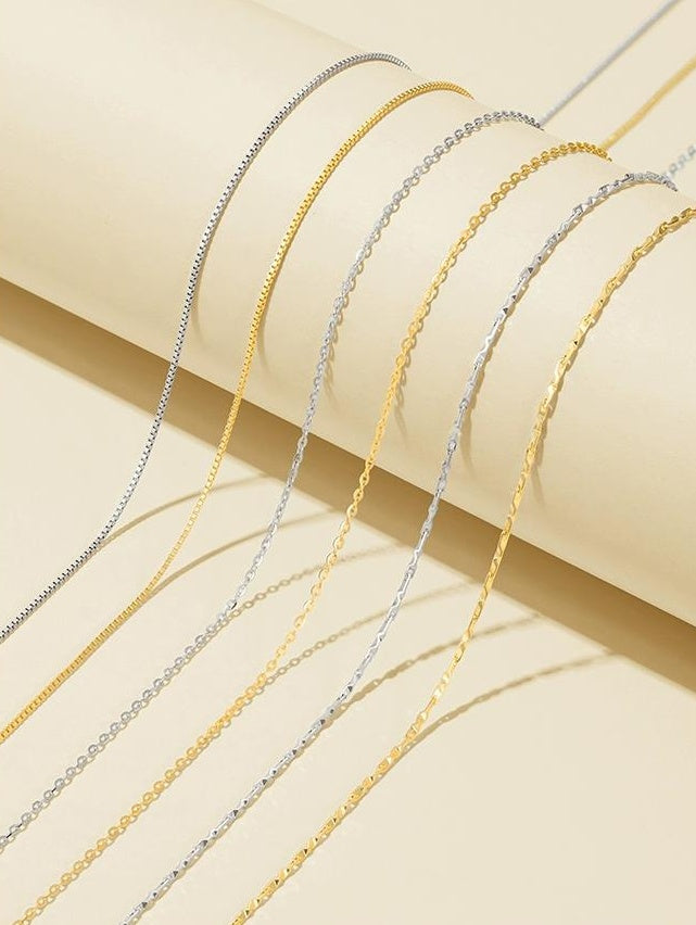 ELEGANCE 925 SILVER CHAIN NECKLACE