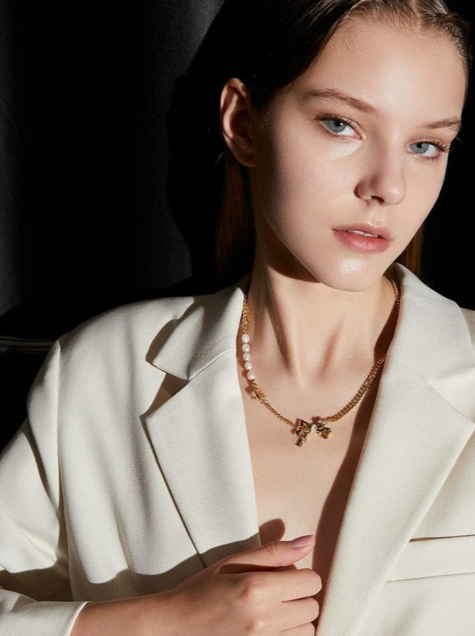 CHIC PEARL COLLAR NECKLACE