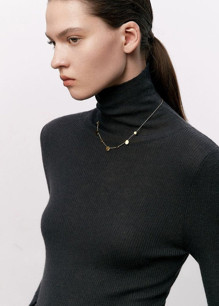 RETRO GOLD PENDANT NECKLACE