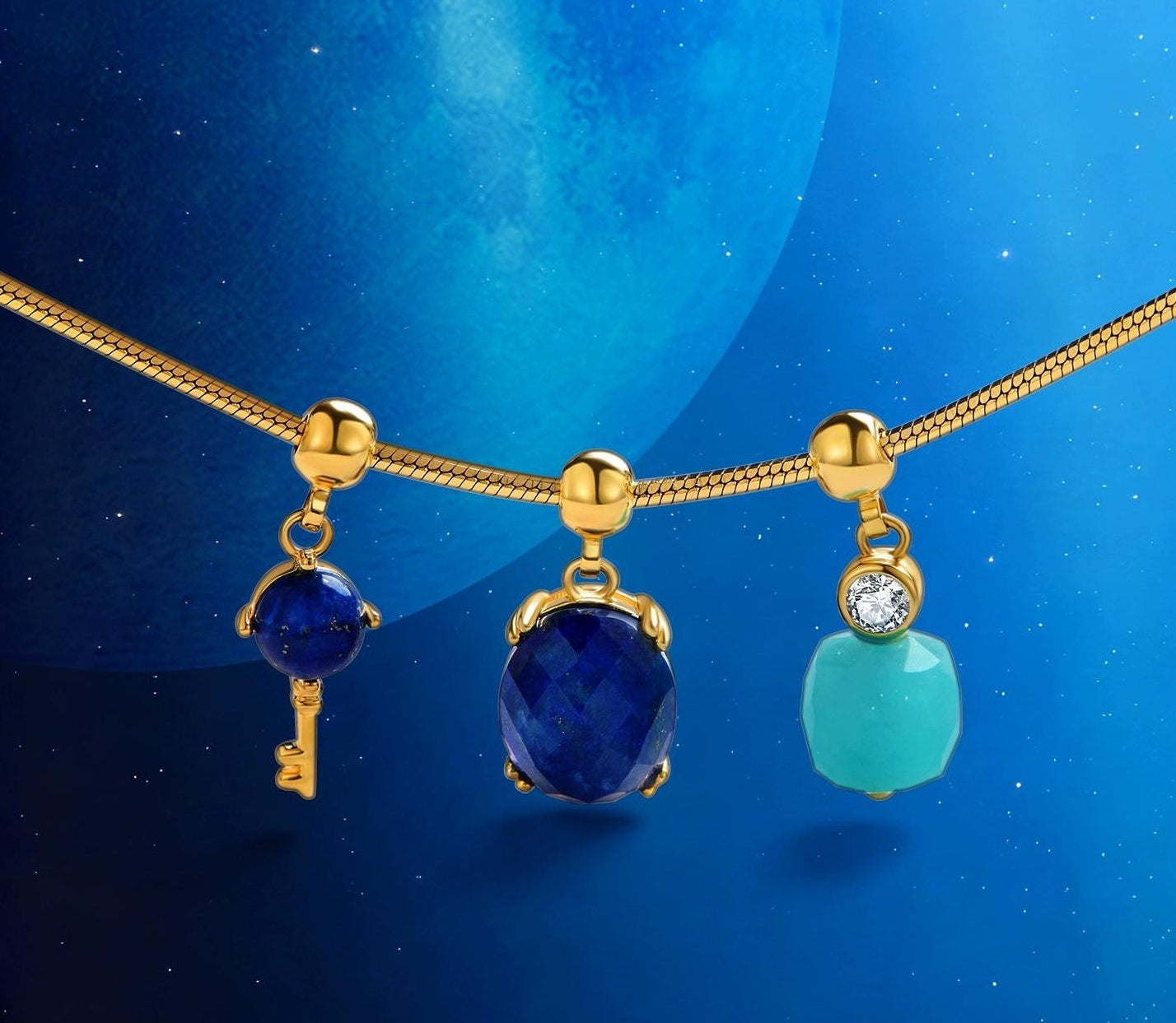 COSMIC LAPIS LAZULI NECKLACE