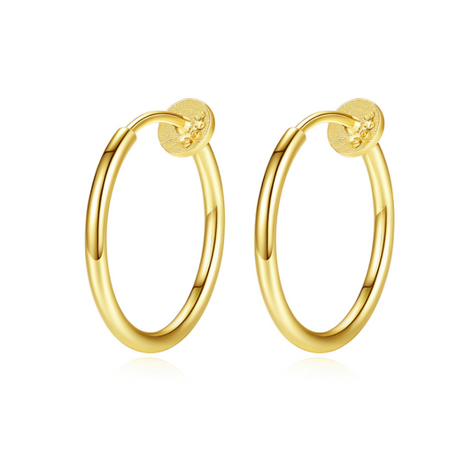 PLAIN GOLD HOOP EARRING