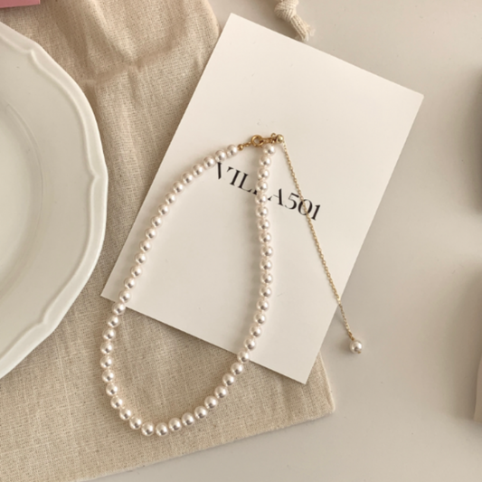 【Calma】14K PEARL NECKLACE(Gold)