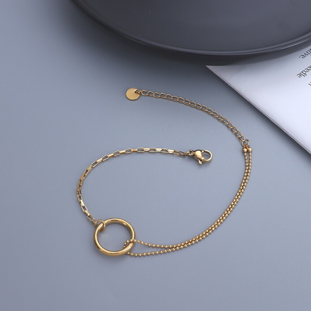 ELE RING CHAIN BRACELET(全2色)