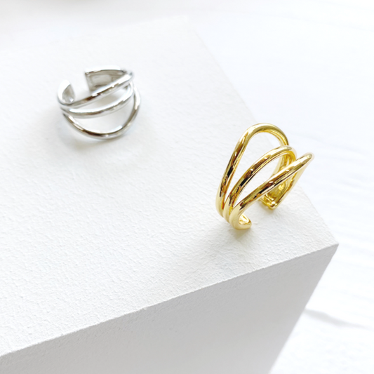 【La shiku】LAYER RING(全2色)