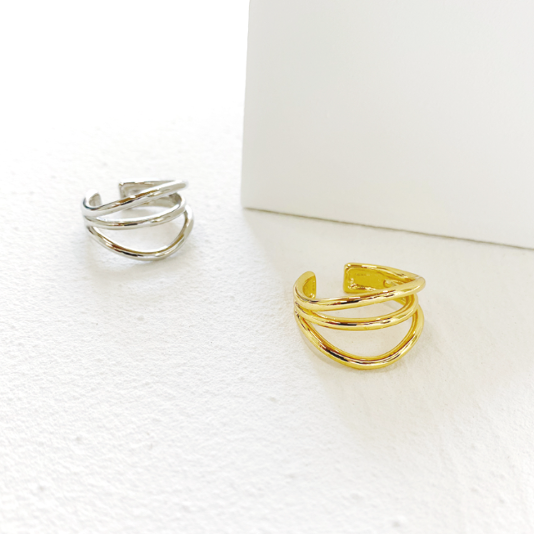 【La shiku】LAYER RING(全2色)