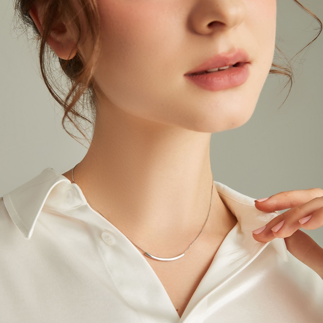 PLAIN OVAL NECKLACE(全2色)