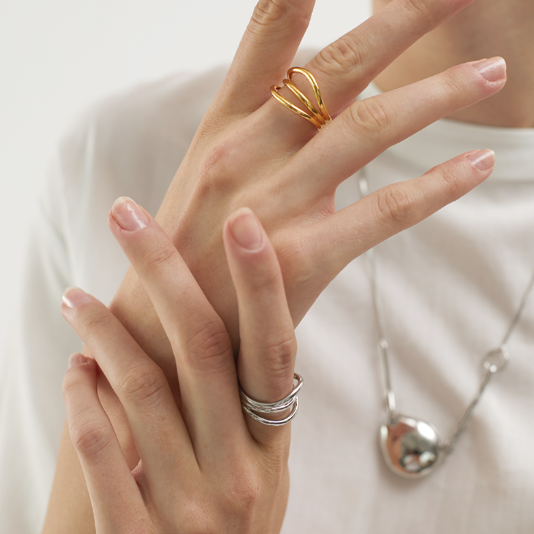 【La shiku】LAYER RING(全2色)
