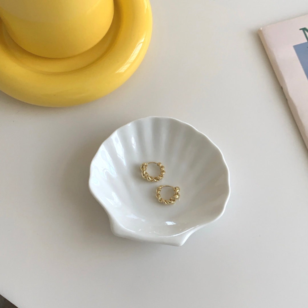 【Calma】TWIST HOOP PIERCE(全2色)