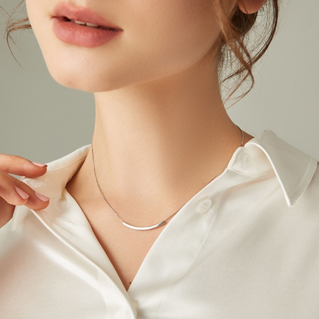 PLAIN OVAL NECKLACE(全2色)