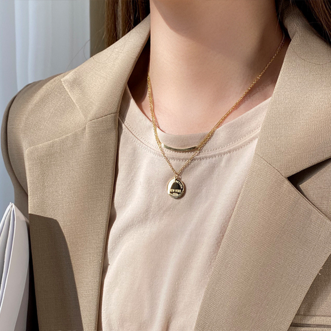 520 LETTER NECKLACE(Gold)