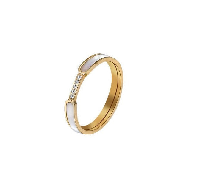 WHITE ZIRCONIA RING(全2色)