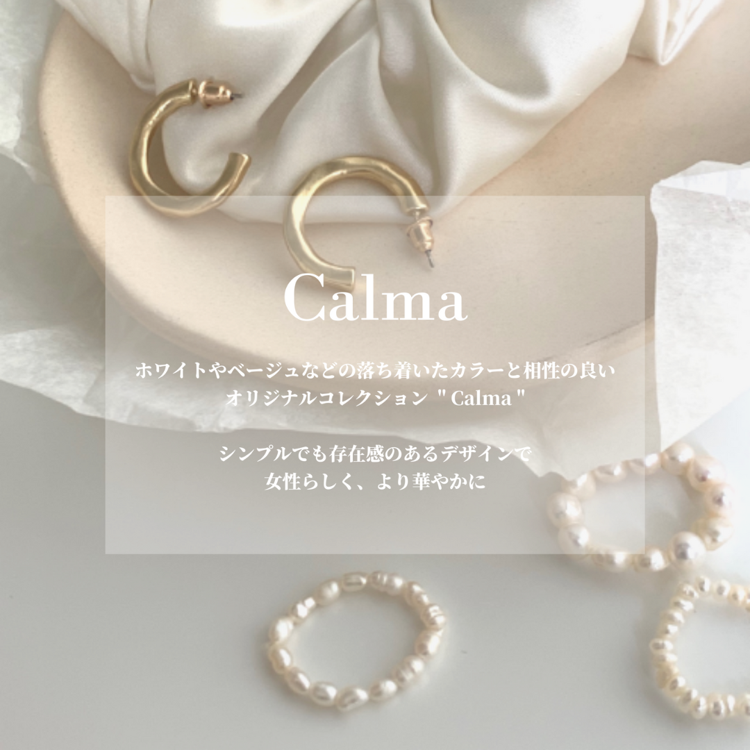 【Calma】TWIST HOOP PIERCE(全2色)