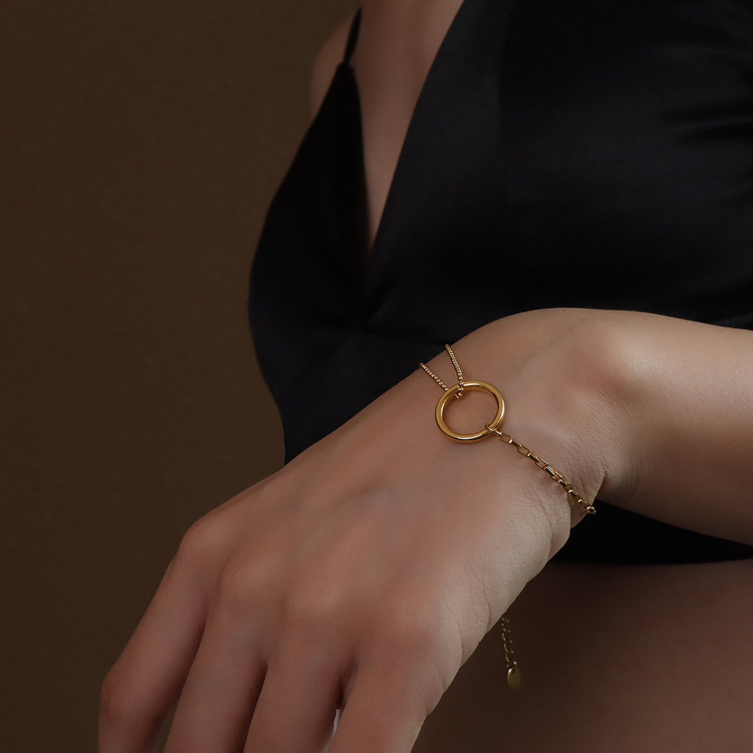 ELE RING CHAIN BRACELET(全2色)