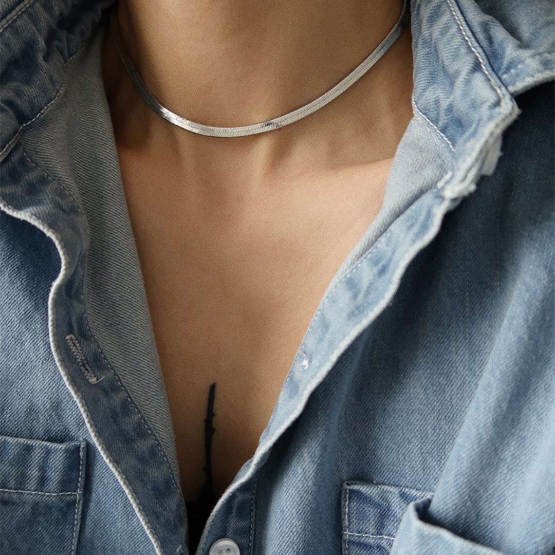 SNAKEBONE LAYER NECKLACE(全2色)