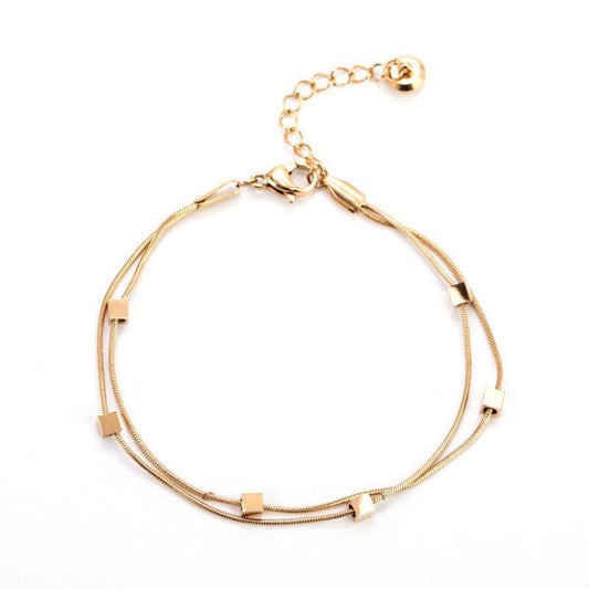 GOLD LAYER BRACELET (all 2 colors)