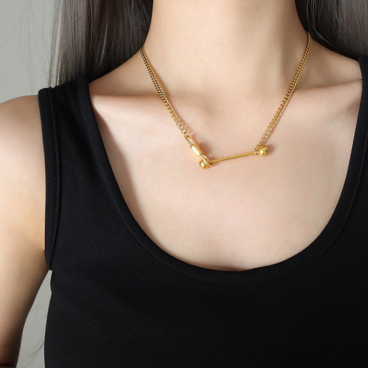 ELE LOCK NECKLACE (Gold)
