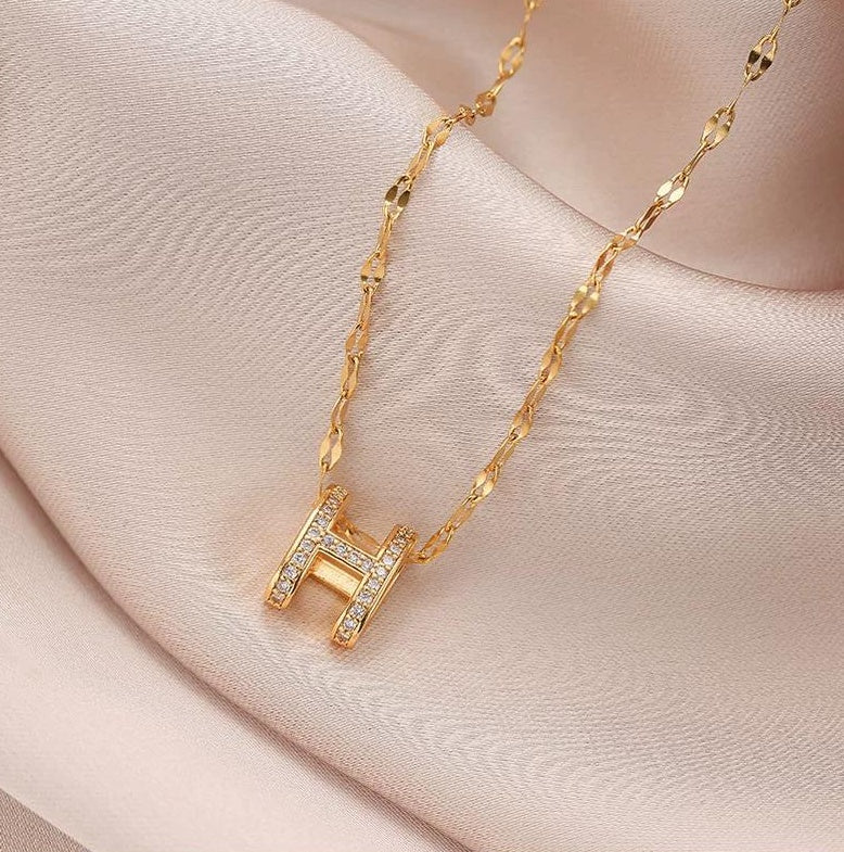 H LETTER NECKLACE JEWELRY