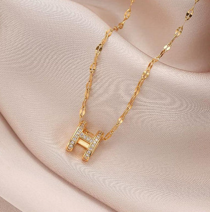 H LETTER NECKLACE JEWELRY