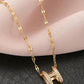 H LETTER NECKLACE JEWELRY