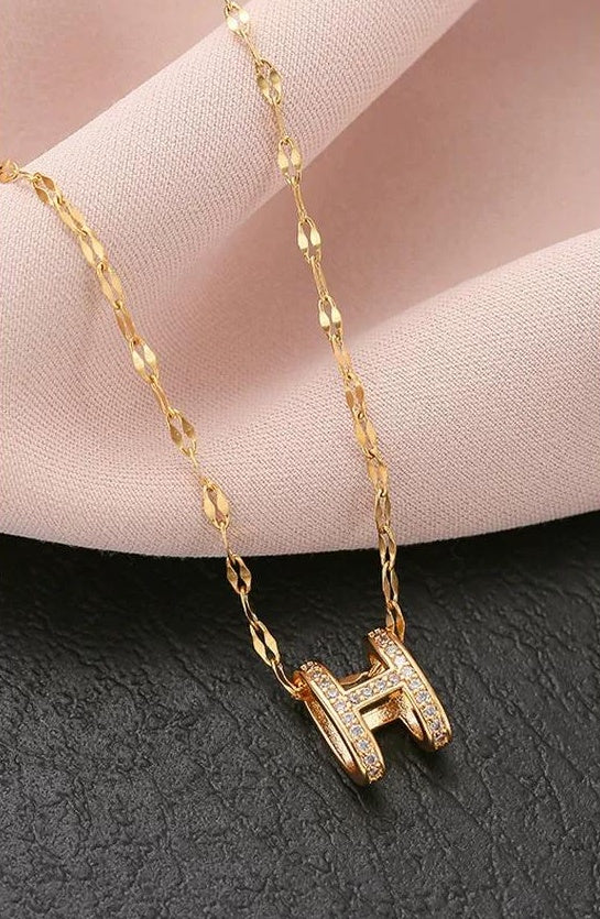 H LETTER NECKLACE JEWELRY