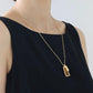 GEOMETRIC PENDANT LONG NECKLACE