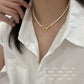 FAIRYTALE VINTAGE PEARL STATEMENT NECKLACE