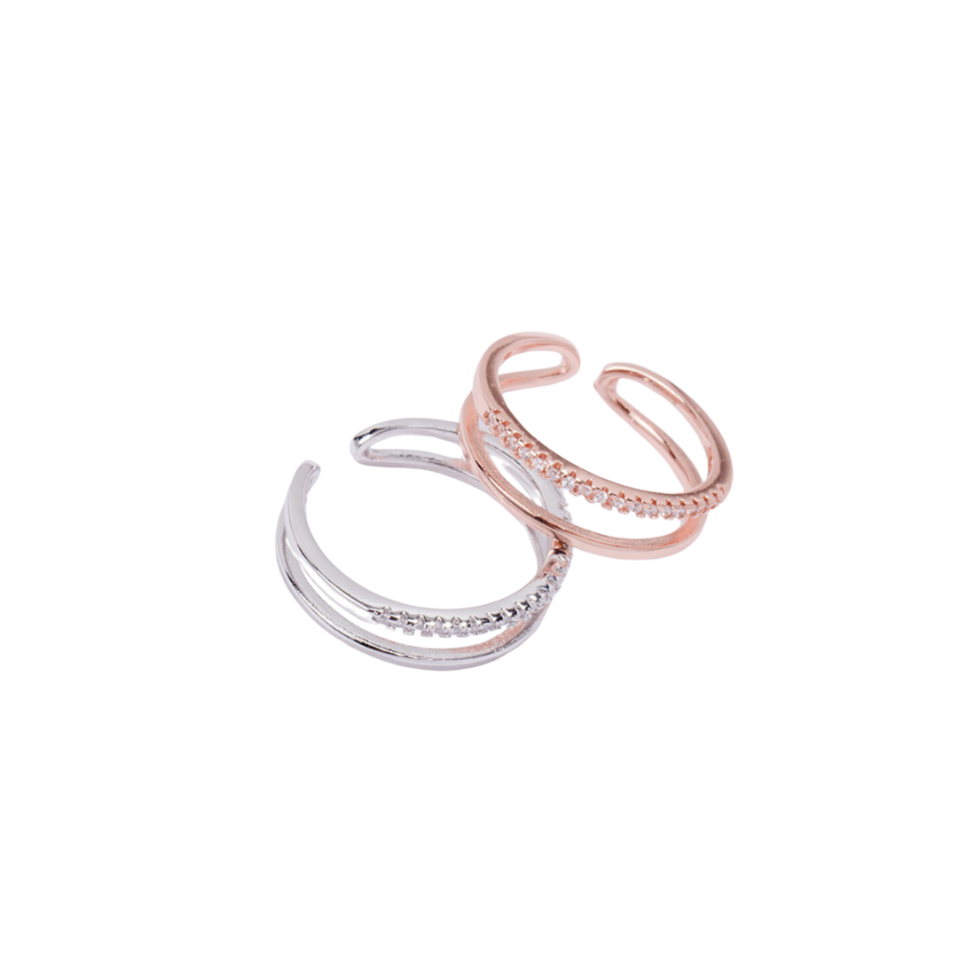 ZIRCONIA OPEN RING（全２色）