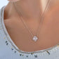 SILVER CLOVER PENDANT NECKLACE