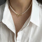 FAIRYTALE VINTAGE PEARL STATEMENT NECKLACE