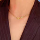 GOLD PENDANT LINK NECKLACE