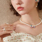 COLORFUL PEARL BOW RING