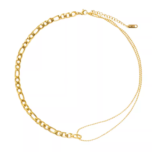 GOLD MIX CHAIN NACKLACE