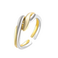 LUXE CROSS RING SET（WhiteGold x Gold）