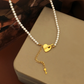 HEART PERAL NECKLACE