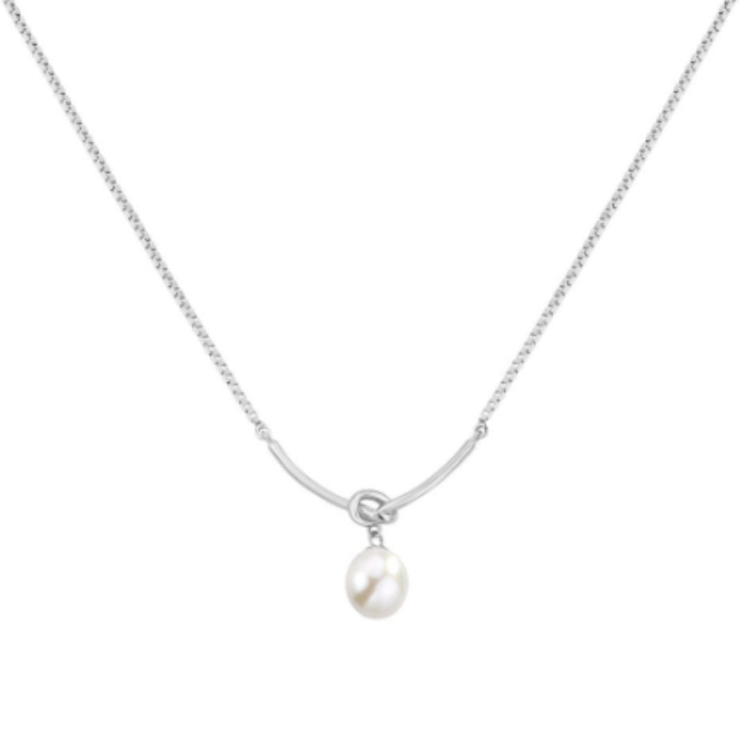 CROSS PEARL NECKLACE