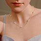 CELADON BEADED PEARL NECKLACE