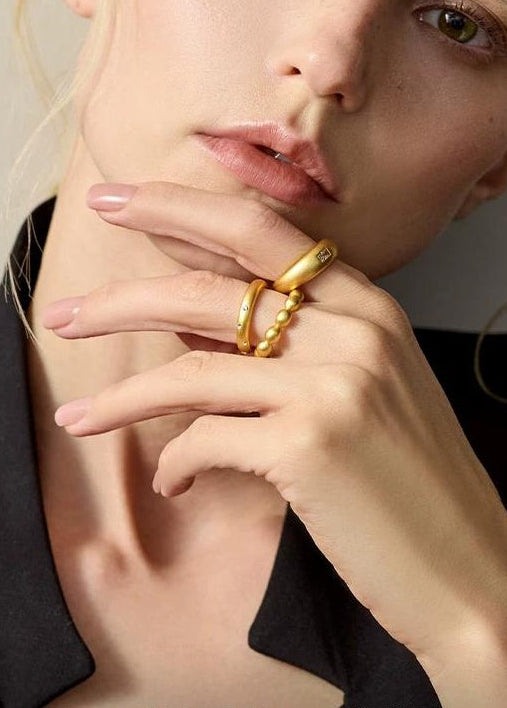 ANTIQUE GOLD STACKABLE RINGS
