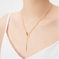 ELE SQUARE SYMBOL CROSS NECKLACE