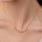 WILLOW GOLD ZIRCONIA NECKLACE