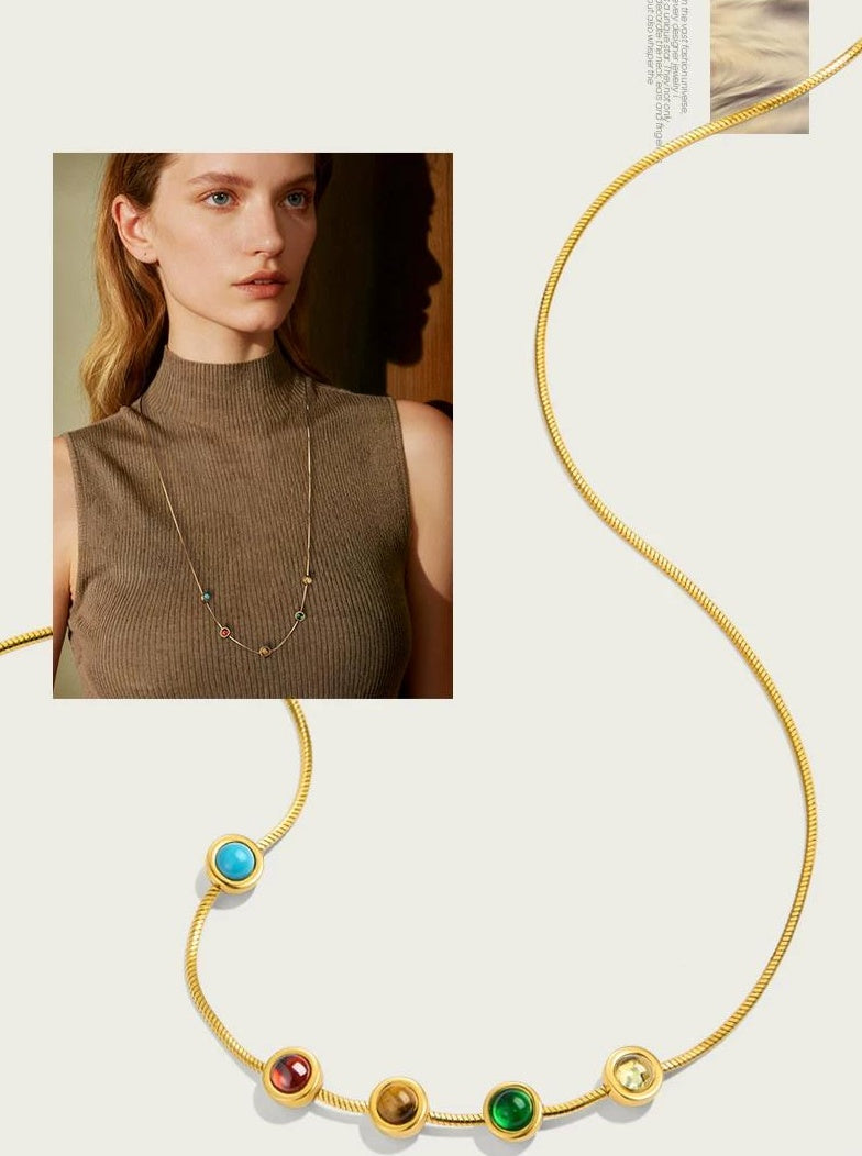 ELEGANT TURQUOISE PENDANT NECKLACE