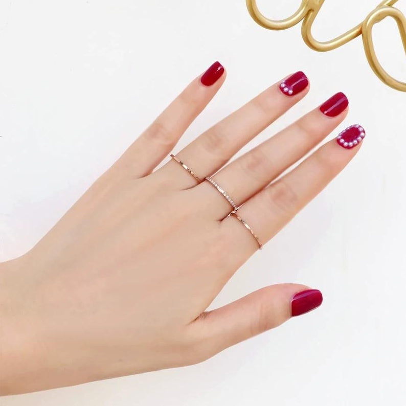 TITANIUM ROSE GOLD RING